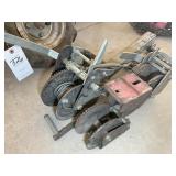 PAIR OF BOAT WENCHES, HAND CRANK