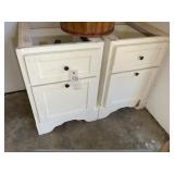 PAIR OF TWO DRAWER CABINETS, 21 IN X 23 IN X 29 IN