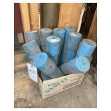 BOX WITH MISC WELDING RODS AND CANISTERS