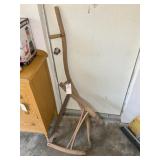 GROUP OF ANTIQUE TOOLS, SAW AND CICLE