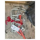 GROUP OF LARGE METAL C CLAMPS