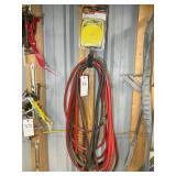 GROUP INCLUDING AIR HOSE, JUMPER CABLES, AND 2 IN