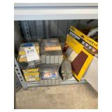 LARGE GROUP OF SANDING PADS AND PAPER