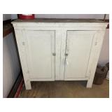 WOODEN 2 DOOR CABINET, 52 IN X 19  IN X 49 IN, TO
