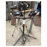 GROUP OF WORK LIGHTS, SOME ON TRIPODS