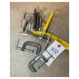 GROUP OF SMALL C CLAMPS