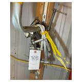 GROUP OF METAL AND PIPE CLAMPS