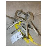 GROUP OF 4 ADJUSTABLE METAL CLAMPS