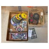 LARGE GROUP OF GRINDING WHEELS, DISCS, ETC
