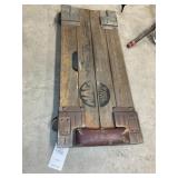 VINTAGE MAC TOOLS WOOD AND METAL 4 WHEEL CREEPER