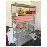 6 TIER METAL SHELF, 48 IN X 18 IN X 86 IN, NO CONT