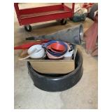OIL PAN AND MISC FUNNELS