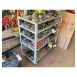 5 TIER ROLLING SHOP CART, 36 IN X 18 IN X 41.5 IN
