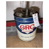 GRC PRODUCTS GURLEY REFINING COMPANY 5 GALLON CAN