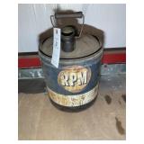 VINTAGE RPM CALIFORNIA OIL COMPANY 5 GALLON CAN