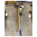 HEAVY DUTY COME ALONG AND SLEDGE HAMMER