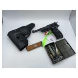 WALTHER P1 .9MM CAL PISTOL, SN 057786, 5 IN