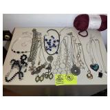 GROUP OF COSTUME JEWELRY NECKLACES