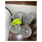 GROUP OF JEANNETTE GLASS CO IRIS AND HERING BONE,