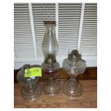 GROUP OF 3 OIL LAMPS