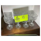 GROUP OF JEANNETTE GLASS CO IRIS AND HERING BONE,