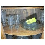 THIRD SHELF OF BOW FRONT CABINET INCLUDING, JEANNE