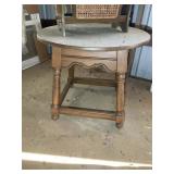 ROUND TOP SIDE TABLE 27.5 IN DIAMETER X 23 IN TALL