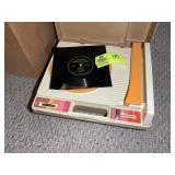 FISHER PRICE RECORD PLAYER AND GROUP OF 45