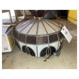 STAINED GLASS HANGING LIGHT FIXTURE