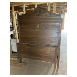 VINTAGE WOODEN BED FRAME, FULL SIZE