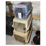 GROUP OF 3 PET CRATES