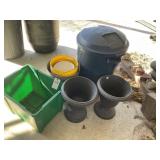TRASH CAN, PLANTERS, ETC