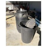 BARREL AND TRASH CAN
