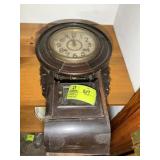 VINTAGE REGULATOR WALL CLOCK, SOME DAMAGE, APPROX