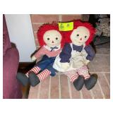 RAGGEDY ANN AND ANDY DOLLS