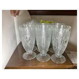 GROUP OF JEANNETTE GLASS CO IRIS AND HERING BONE,