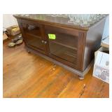 TWO DOOR ENTERTAINMENT CENTER, 44 IN X 19 IN X 25.