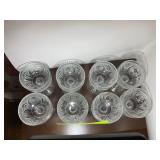GROUP OF JEANNETTE GLASS CO IRIS AND HERING BONE,