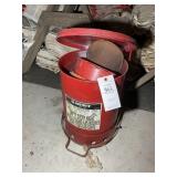 OILY WASTE CAN AND FUNNELS