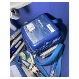 TOTE WITH POLAR CARE CUBES, BATH SEAT AND CANES