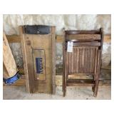 FOLDING CHAIRS AND WOODEN CREEPER