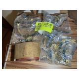 GROUP INCLUDING BRASS COAT HOOKS AND TARGET CIGARE