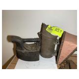 VINTAGE CHARCOAL IRON AND SMOKER