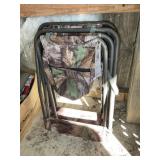 PAIR OF FOLDING STOOLS