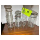 GROUP OF JARS INCLUDING, VALENTINES, PRESTO JAR GL