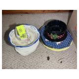 MISC CHINA, BOWLS, AND SERVING PLATTERS