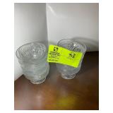 GROUP OF JEANNETTE GLASS CO IRIS AND HERING BONE,