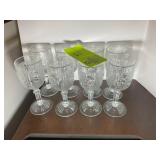 GROUP OF JEANNETTE GLASS CO IRIS AND HERING BONE,