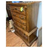 5 DRAWER CHEST OF DRAWERS, 38 IN X 19 IN X 55 IN,
