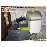 MISC ELECTRONICS AND KITCHEN ITEMS, SPEAKER, DVD P